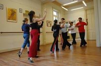 Clase de baile en Complejo Tango